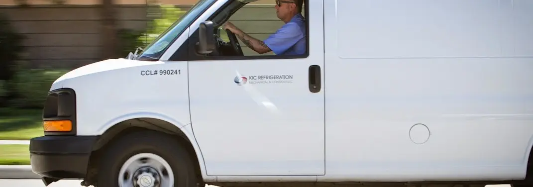 KIC Refrigeration service vehicle serving Rosamond area