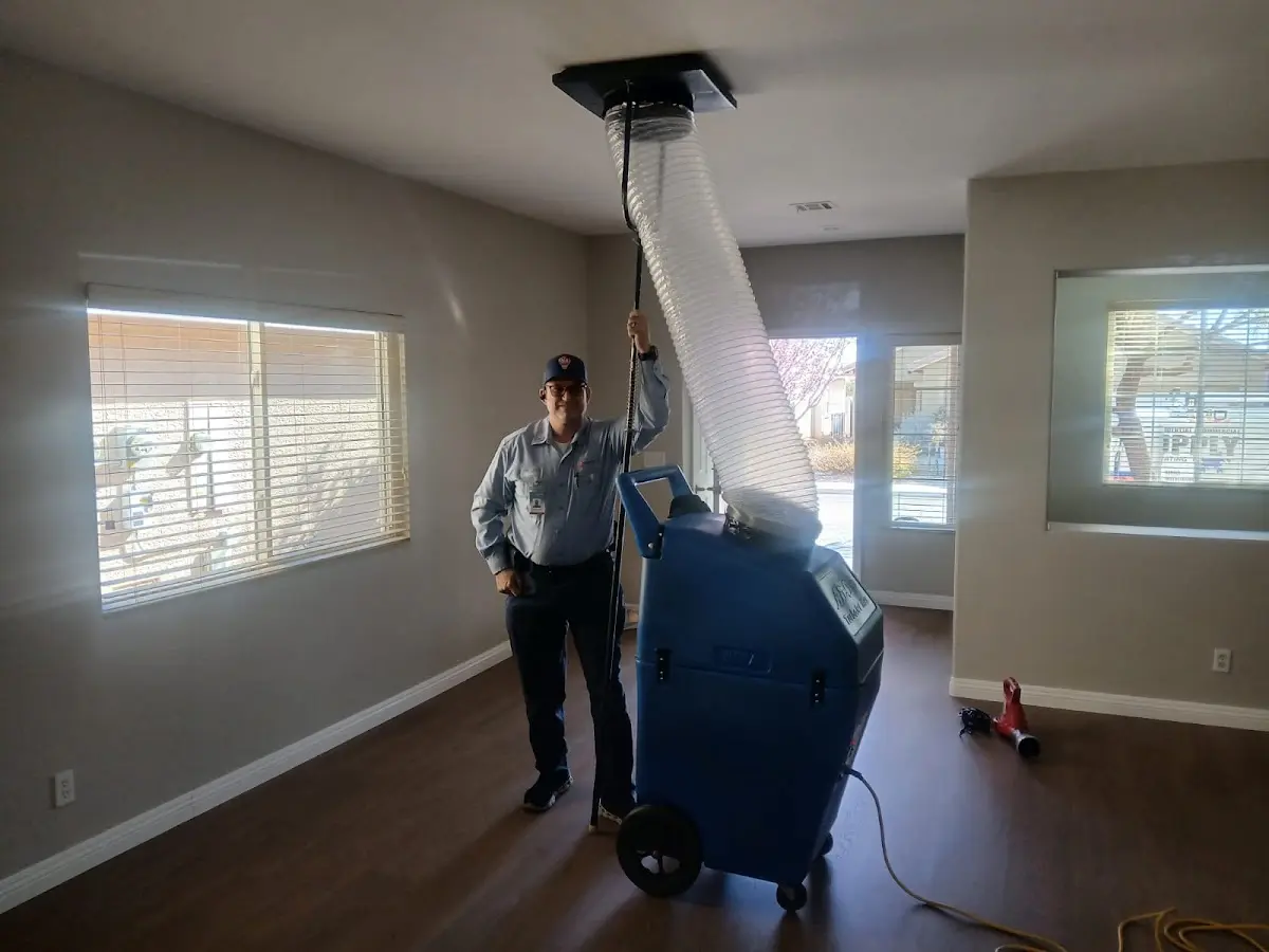 Professional Dryer Vent Cleaning work inside a Rosamond home